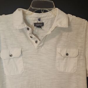 Kenneth Cole Reaction Men's White Shirt Sz Lrg